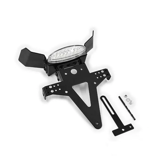 Kennzeichenhalter Kawasaki Zx-6r, Bj. 07-08, Verstellbar, Schwarz, Inkl. Reflektorhalter