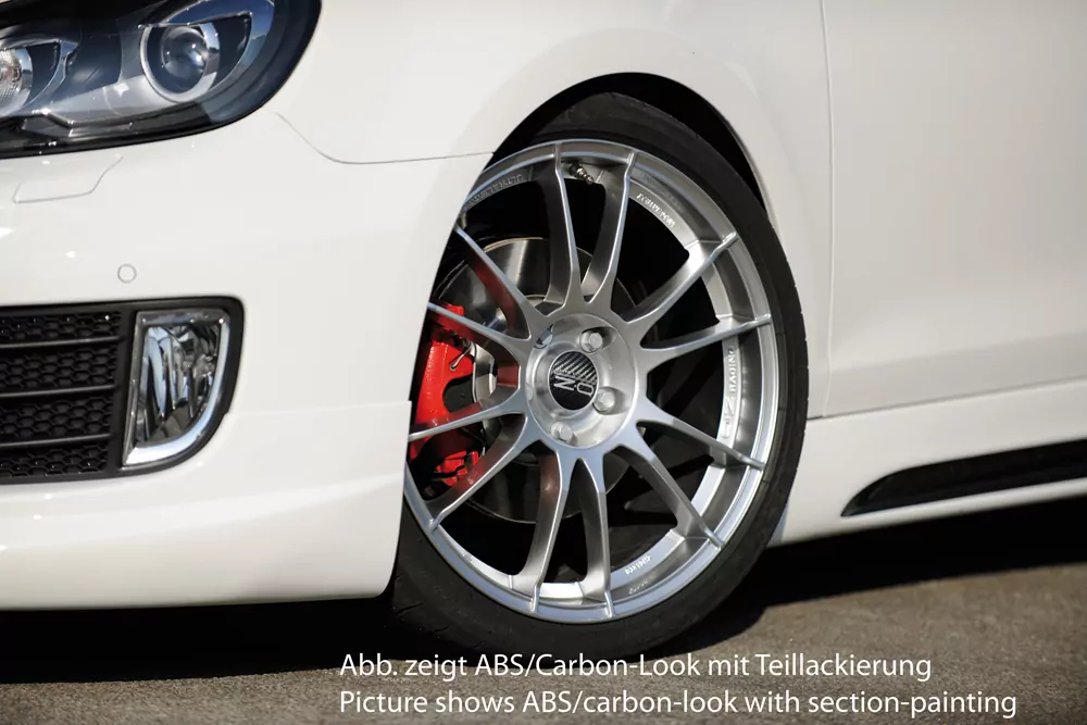 Rieger Seitenschweller links  carbon look für VW Golf 6 3-tür.