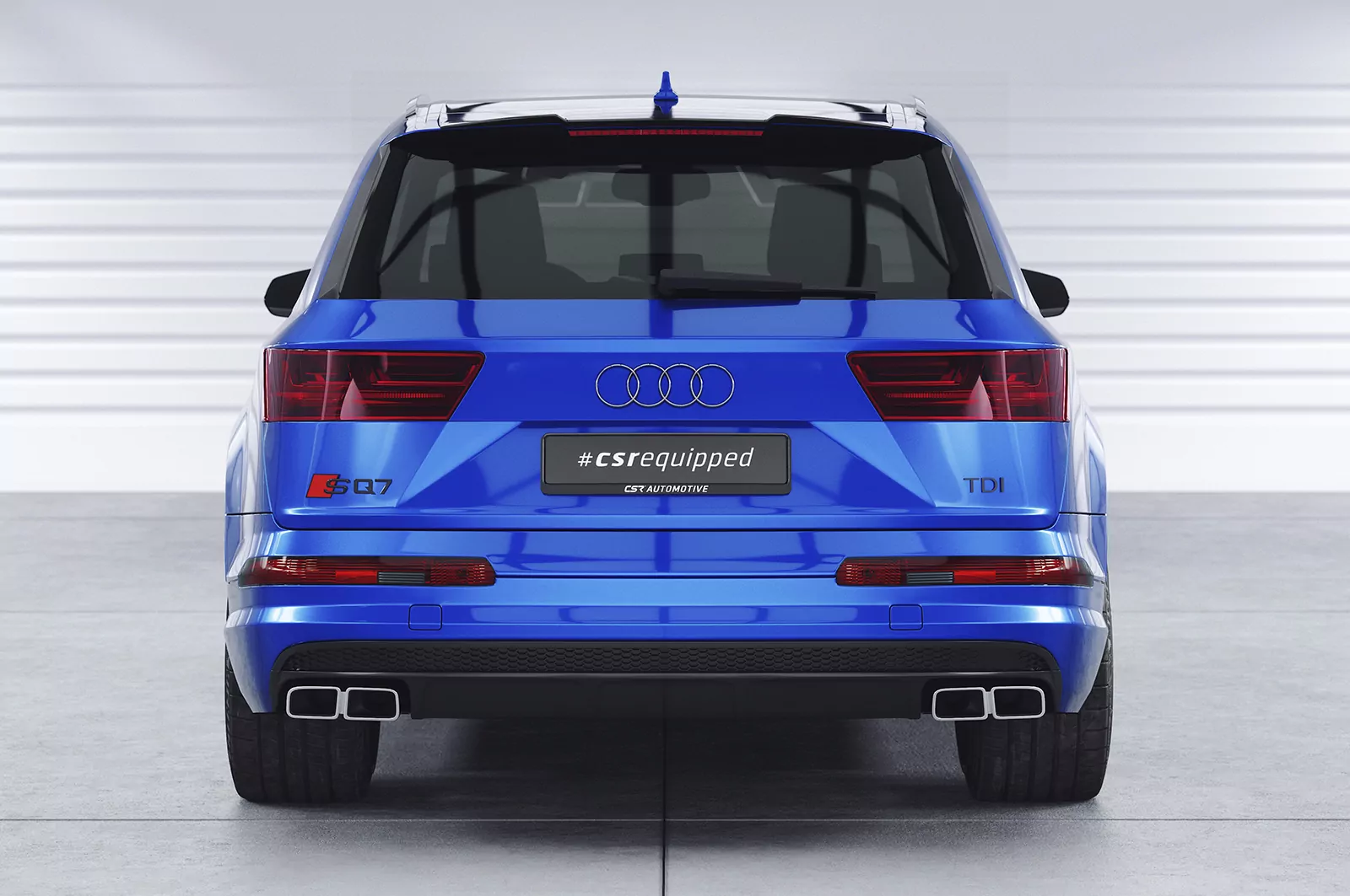 Heckflügel mit ABE für Audi Q7 / SQ7 (4M) HF991 Schwarz Strukturiert