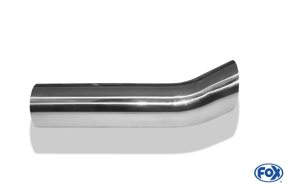 Anschweißendrohr Typ 18  Ø 70 mm / Länge: 300 mm - rund / uneingerollt / FOX-Design / ohne Absorber