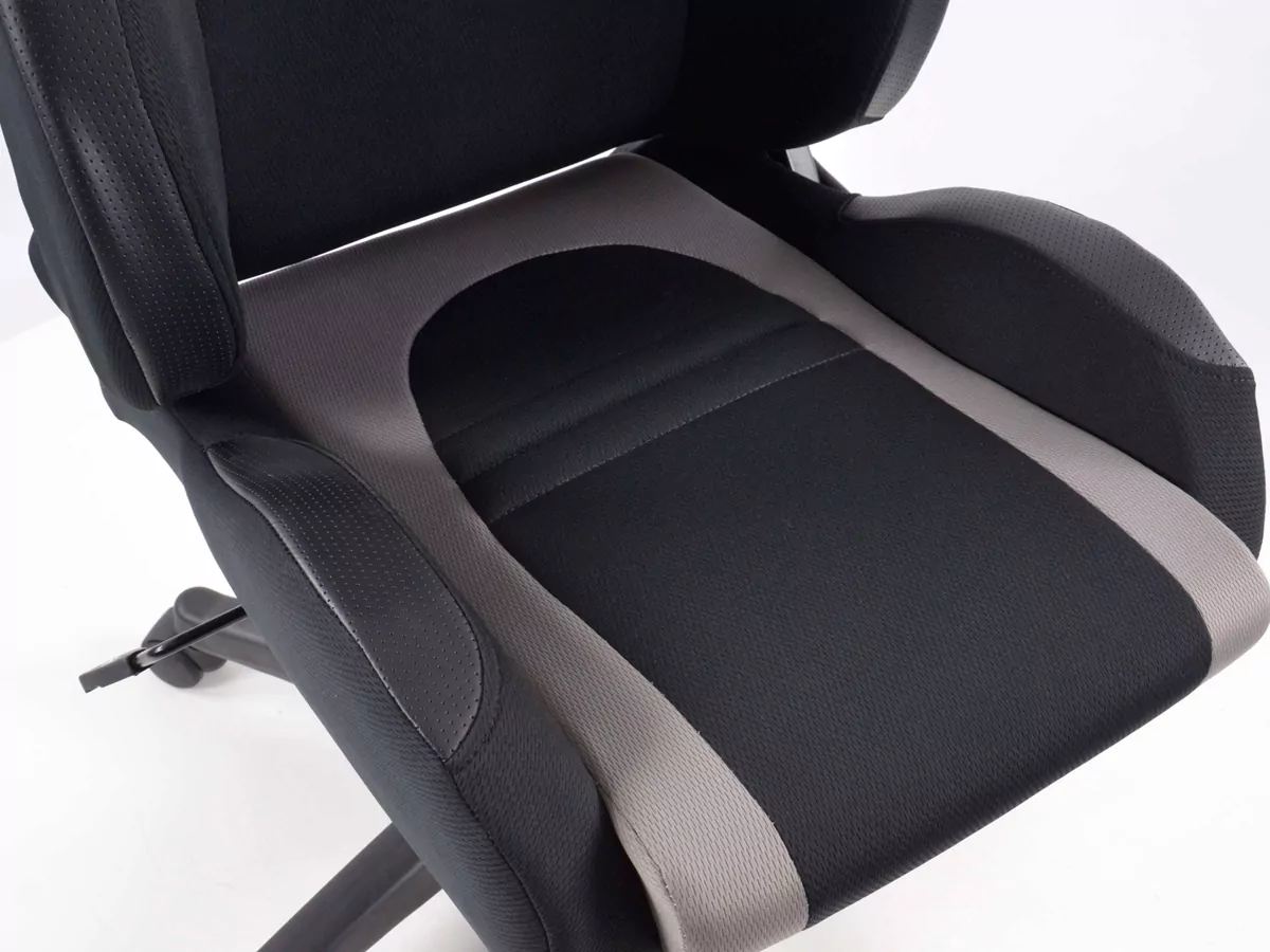 FK Sportsitz Bürodrehstuhl Racecar schwarz/grau Chefsessel Drehstuhl Bürostuhl