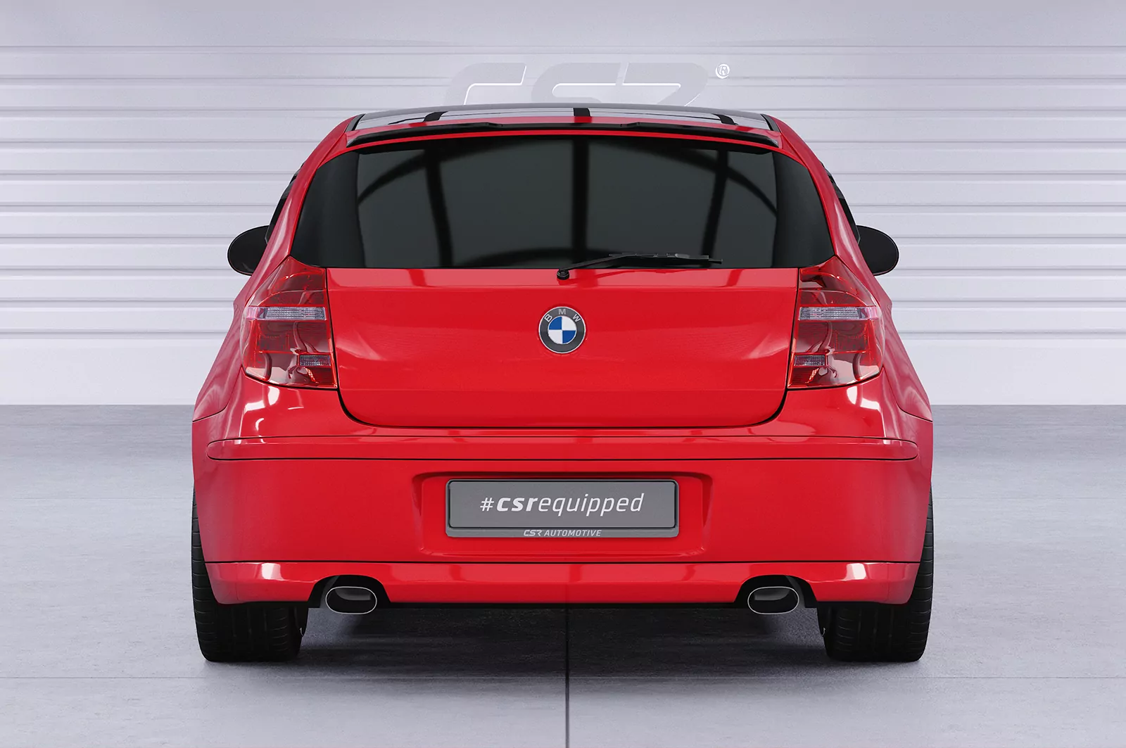 Heckflügel mit ABE für BMW 1er E81 / E87 HF128 Schwarz Strukturiert