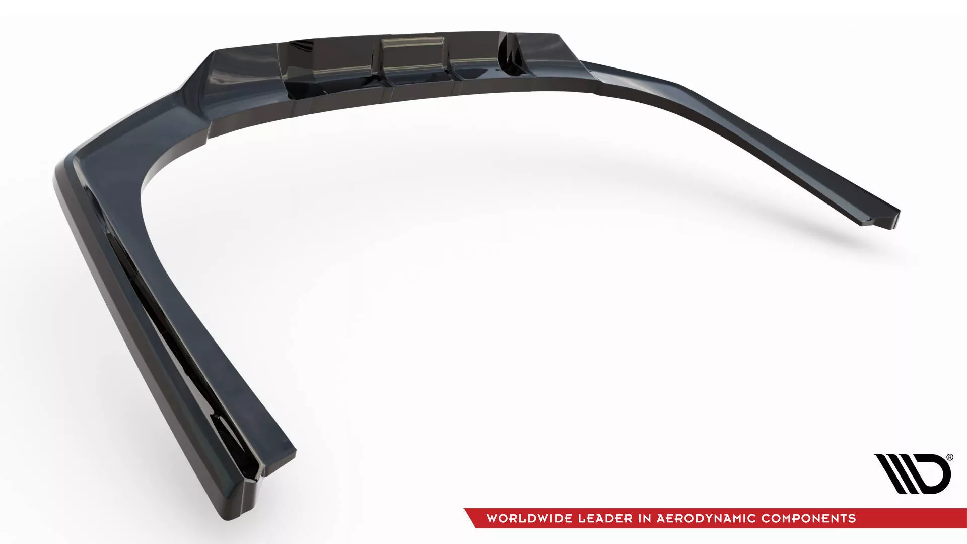 Hinten Splitter (mit Einem Vertikalem Balken) BMW 7 M-Paket G70 Schwarz Hochglanz