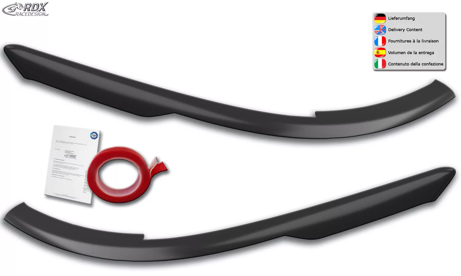 RDX Scheinwerferblenden für VW Golf 8 CD/CDV Böser Blick