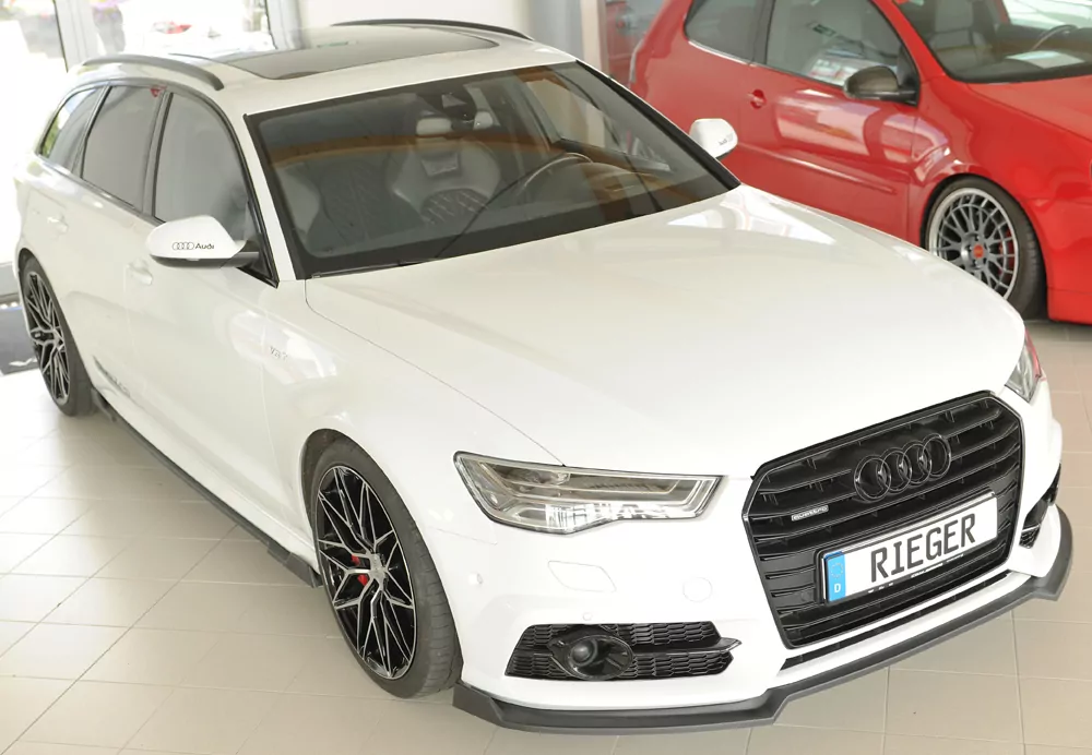 Rieger Spoilerschwert matt schwarz für Audi A6 S6 (4G/C7) Lim. 09.14- (ab Facelift)