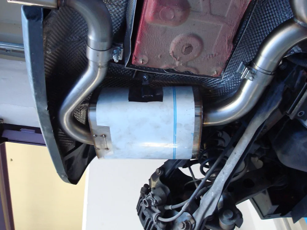 Mini Cooper S Cabrio R52  Endschalldämpfer rechts/links Ausgang mittig - 2x76 Typ 13