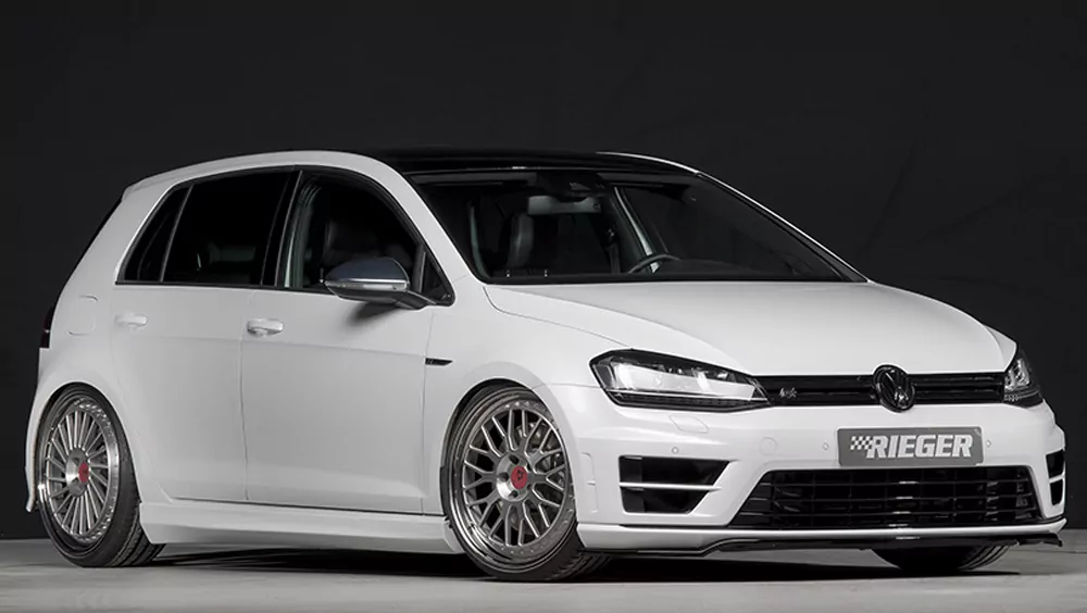 Rieger Seitenschweller rechts  matt schwarz für VW Golf 7 GTD 5-tür. 06.13-