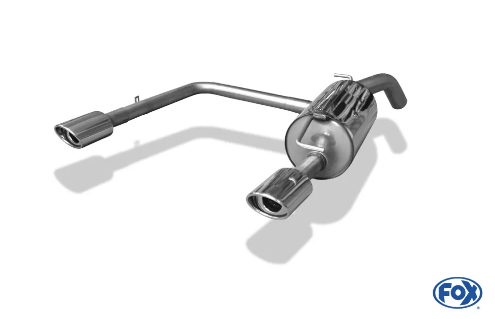 Toyota Yaris TS P1  Endschalldämpfer Ausgang rechts/links Ø63,5 - 115x85 Typ 33 rechts/links