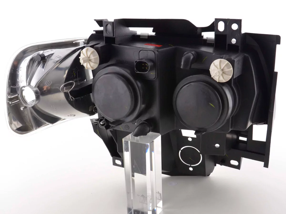 Scheinwerfer Set Angel Eyes VW Bus Typ T4 Bj. 97-02 chrom