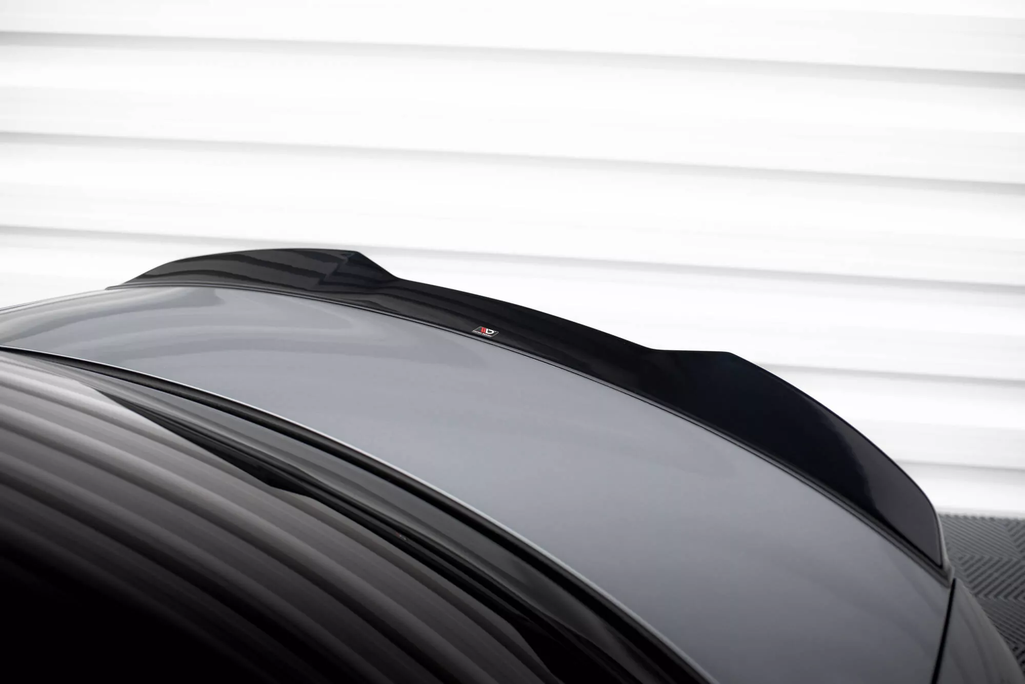 Spoiler CAP Für 3D BMW 1er M-Paket E82 Schwarz Hochglanz