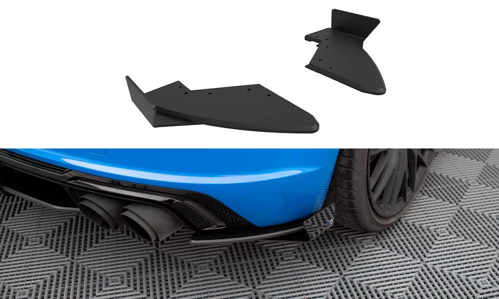 Street Pro Heck Ansatz Flaps Diffusor +Flaps Für Audi TT S 8S Facelift Schwarz Hochglanz