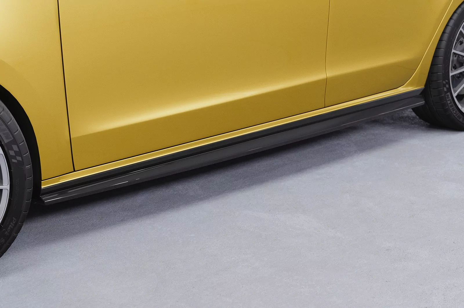 Seitenschweller für VW up!, Seat Mii, Skoda Citigo SS463 Strukturiert (schwarz matt)