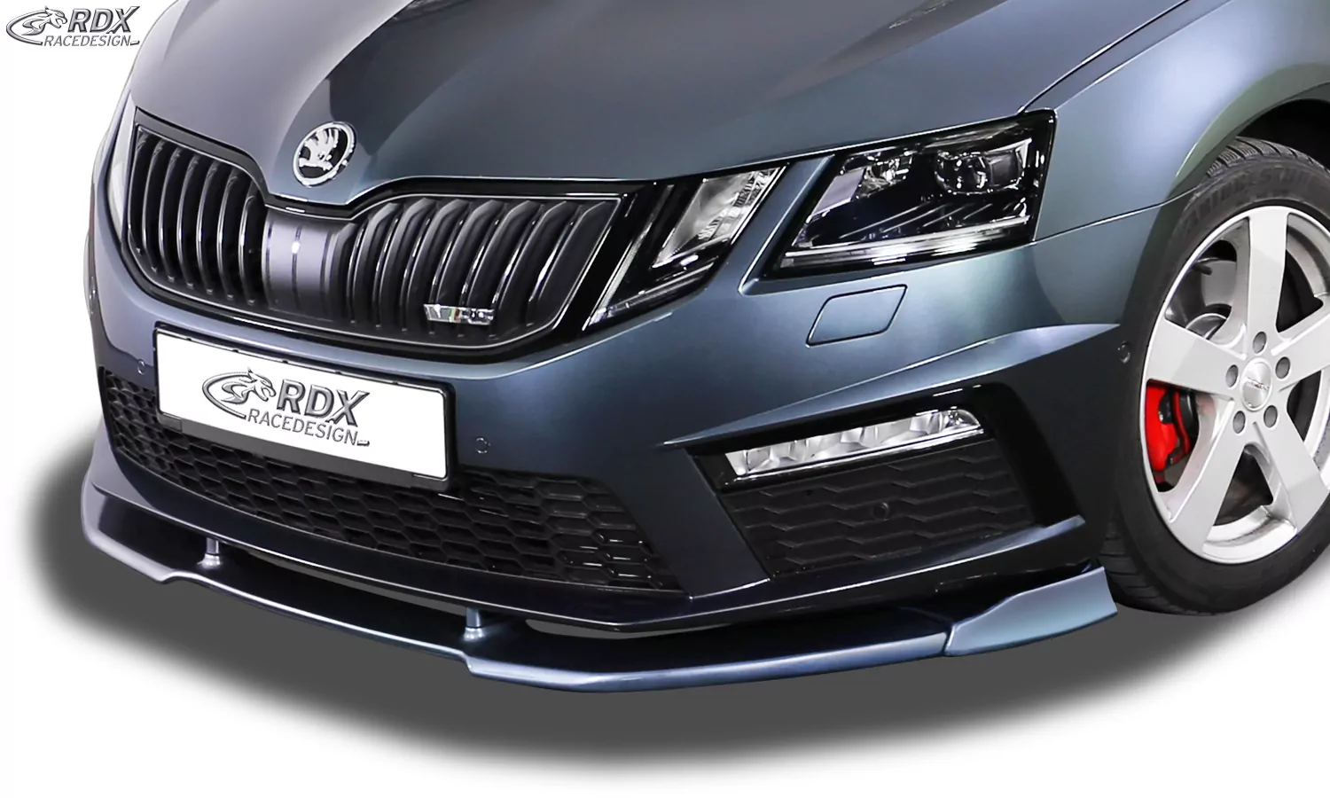 RDX Frontspoiler VARIO-X für SKODA Octavia 3 (5E) RS Facelift 2017+ Frontlippe Front Ansatz Vorne Spoilerlippe