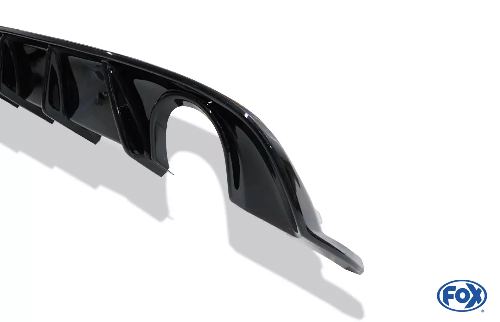 VW Golf VII Facelift Einzelradaufhängung - Einsatz schwarz  Endschalldämpfer rechts/links - 1x100 Typ 16 rechts/links inkl. Heckeinsatz schwarz lackiert