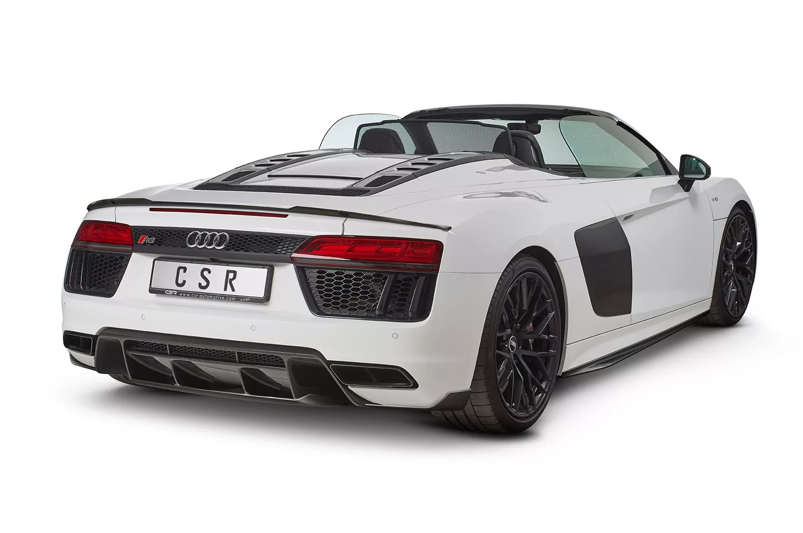 Heckflügel mit ABE für Audi R8 (4S) Spyder HF761-M Carbon Look (matt)