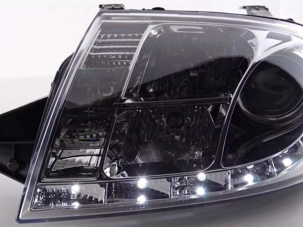 Scheinwerfer Set Daylight LED TFL-Optik Audi TT Typ 8N Bj. 99-06 chrom