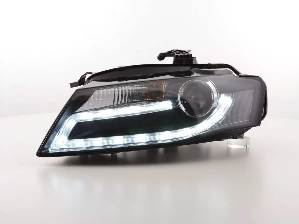 Scheinwerfer Set Daylight LED Tagfahrlicht Audi A4 Bj. 2008-2011 schwarz