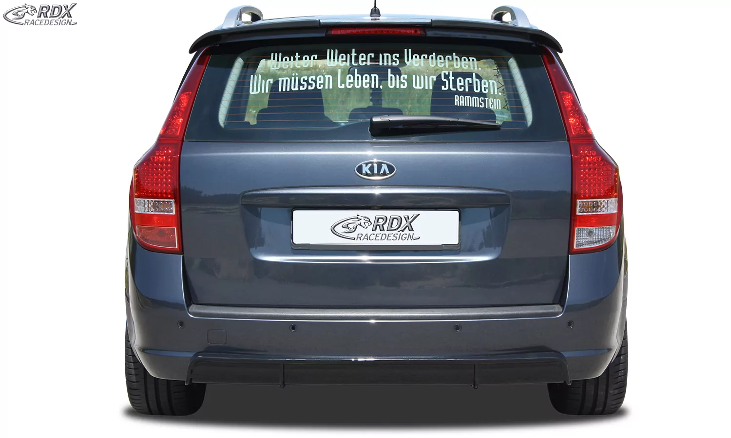 RDX Heckansatz für KIA Ceed Typ ED SW Diffusor Heckblende Heckdiffusor