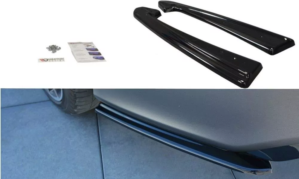 Heck Ansatz Flaps Diffusor Passend Für Diffusor Passend Für Audi RS7 FL Schwarz Hochglanz Schwarz Hochglanz