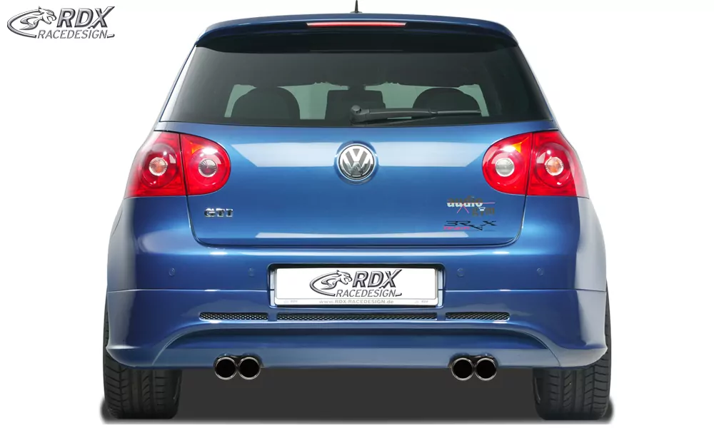 RDX Heckansatz für VW Golf 5 "GTI/R-Five" mit Endrohrausfräsung links & rechts Heckschürze Heck