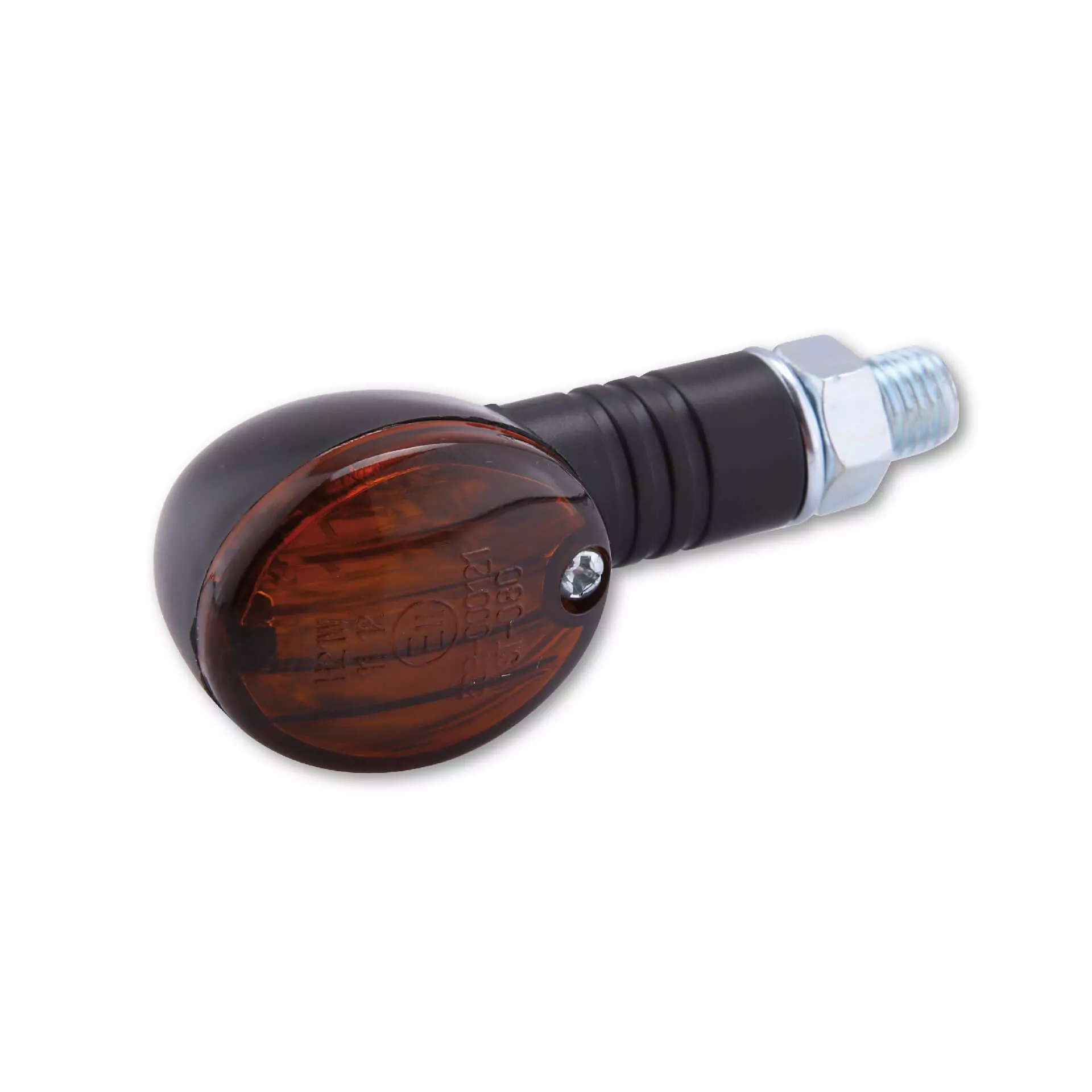 HIGHSIDER smart Micro-Flash Glühlampen Mini-Blinker Gehäuse Schwarz / Linse Rauchgrau (Paar), Vorn & Hinten