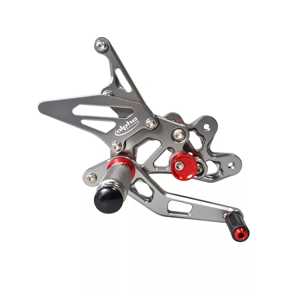 TRACK Fußrastenanlage titanfarben Suzuki GSX-R750 2011-2017 mit ABE