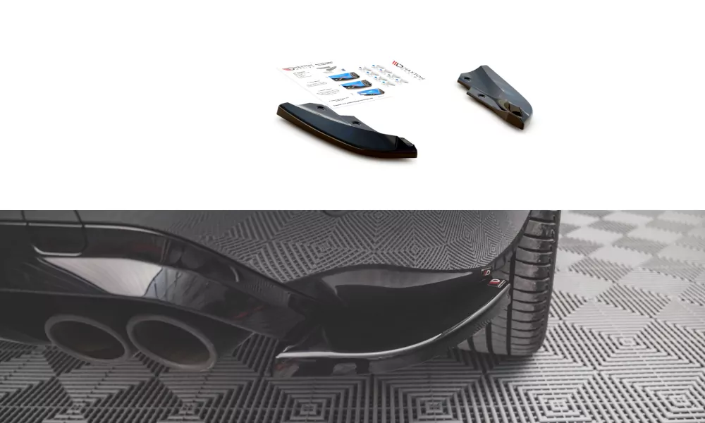 Heck Ansatz Flaps Diffusor V.1 Für Cupra Formentor VZ Mk1 / Mk1 Facelift Schwarz Hochglanz