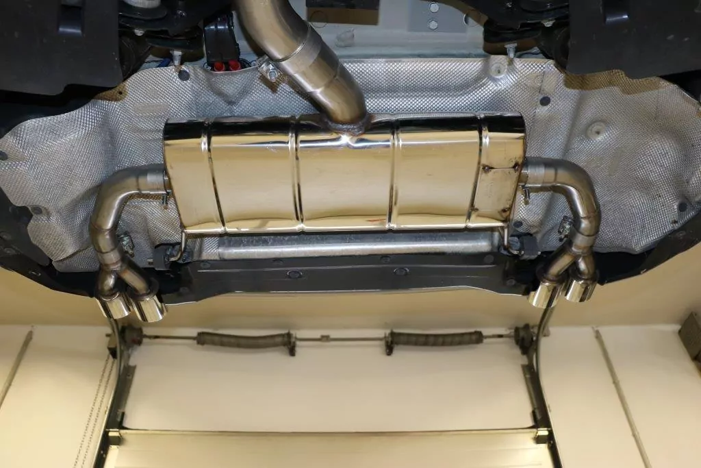 BMW X3 G01/ X4 G02 - 20i  Endschalldämpfer quer Ausgang rechts/links - 2x80 Typ 25 rechts/links