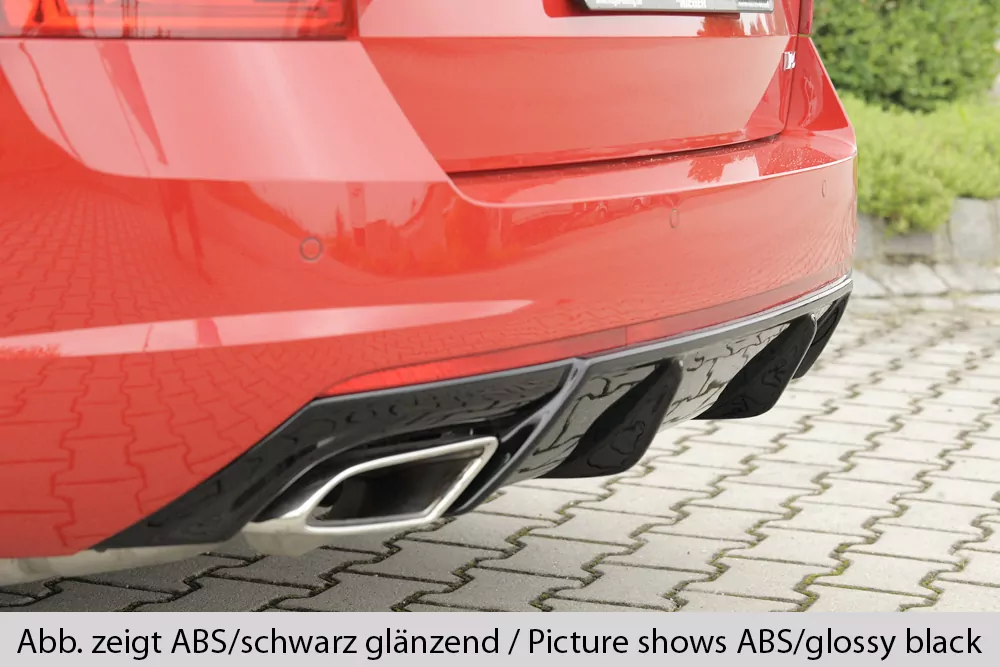 Rieger Heckeinsatz für Skoda Octavia RS (5E) | Combi 02.17- (ab Facelift) bei Bestellung bitte genaue Motorisierung angeben!