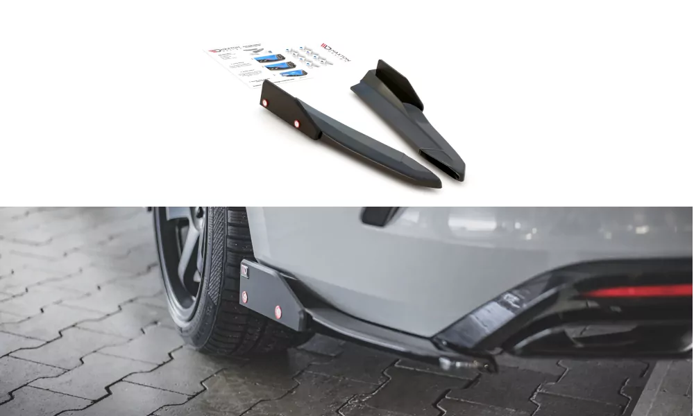 Heck Ansatz Flaps Diffusor V.2 +Flaps Für Skoda Octavia RS Mk4