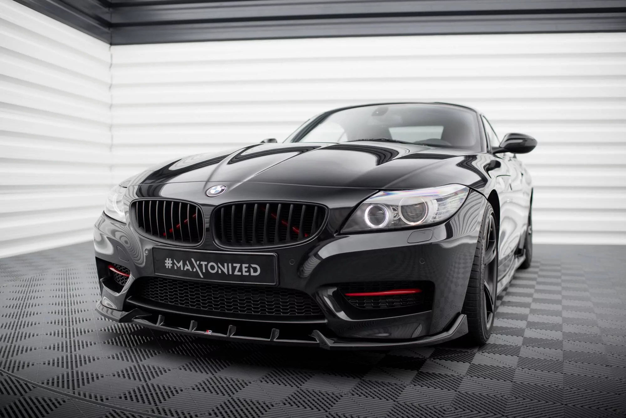 Front Ansatz Für BMW Z4 M-Paket E89 Facelift Schwarz Hochglanz