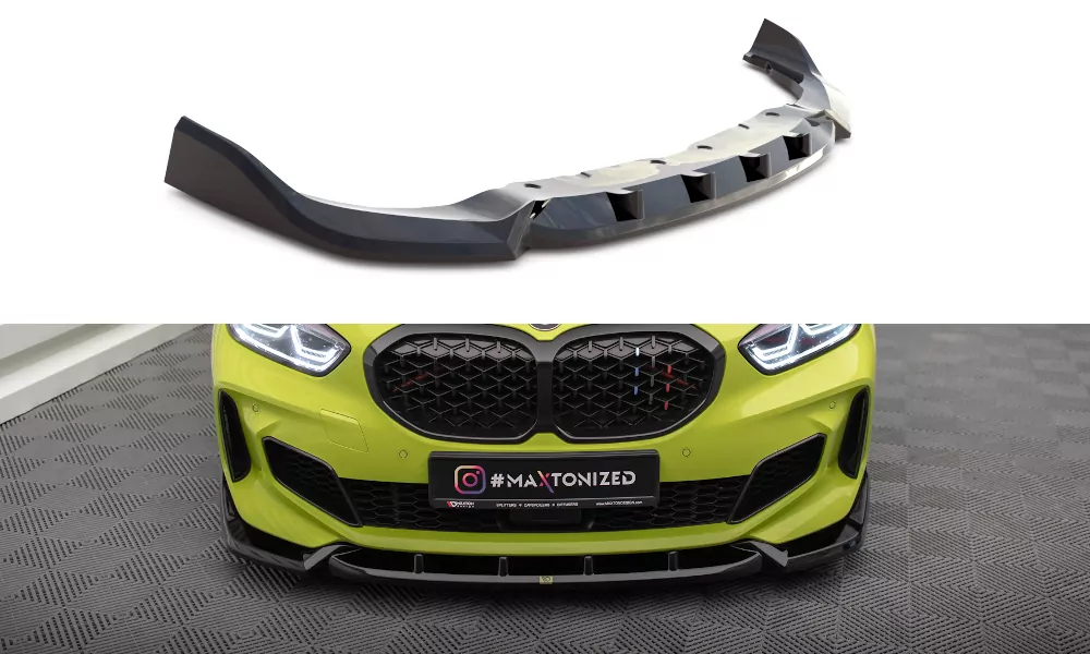 Street+ Spoilerlippe Front Ansatz V.7 Passend Für BMW 1er M-Paket / M135i / 128ti F40  