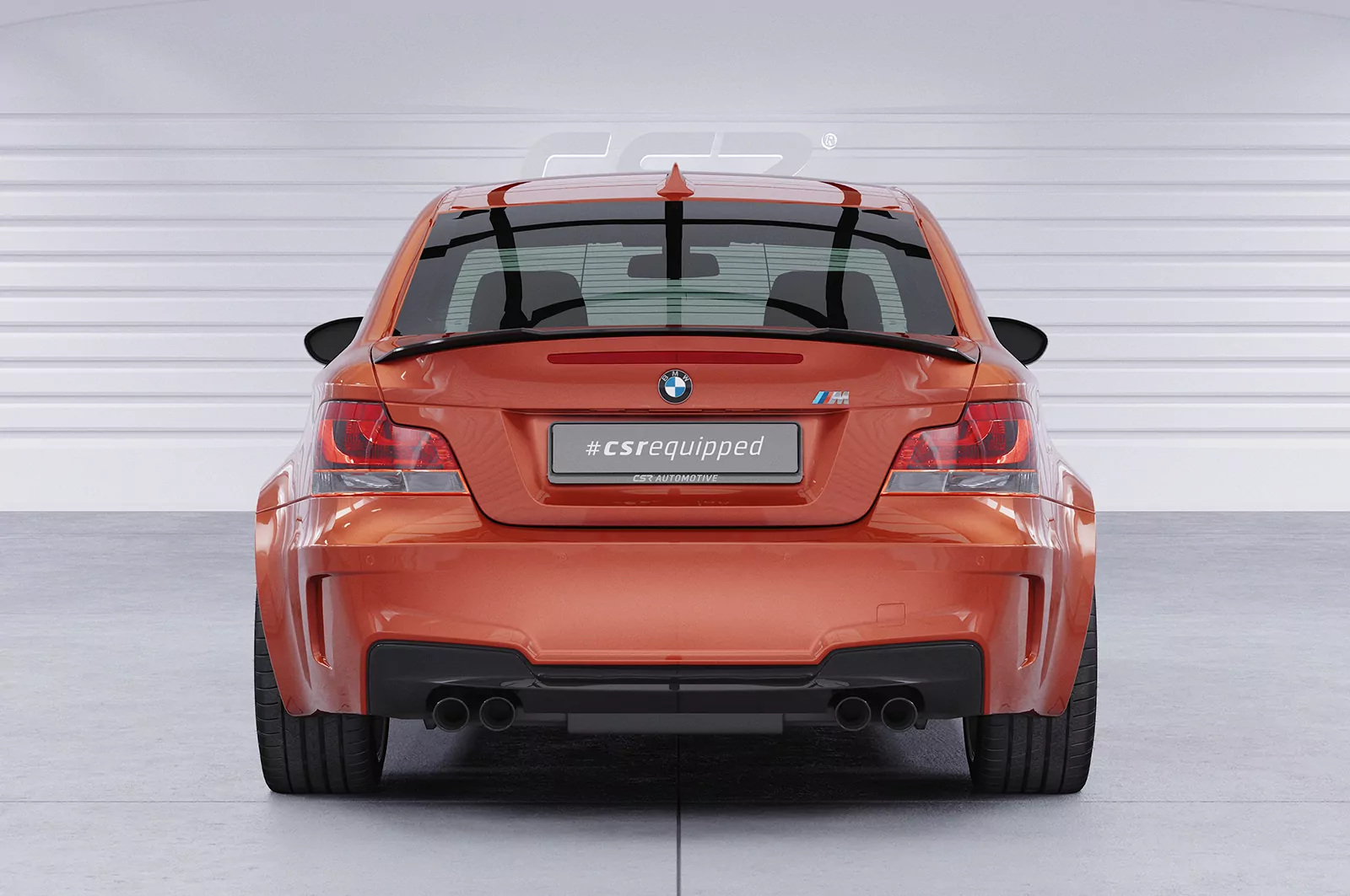 Heckflügel mit ABE für BMW 1er E82 / E88 HF758 Strukturiert (schwarz matt)