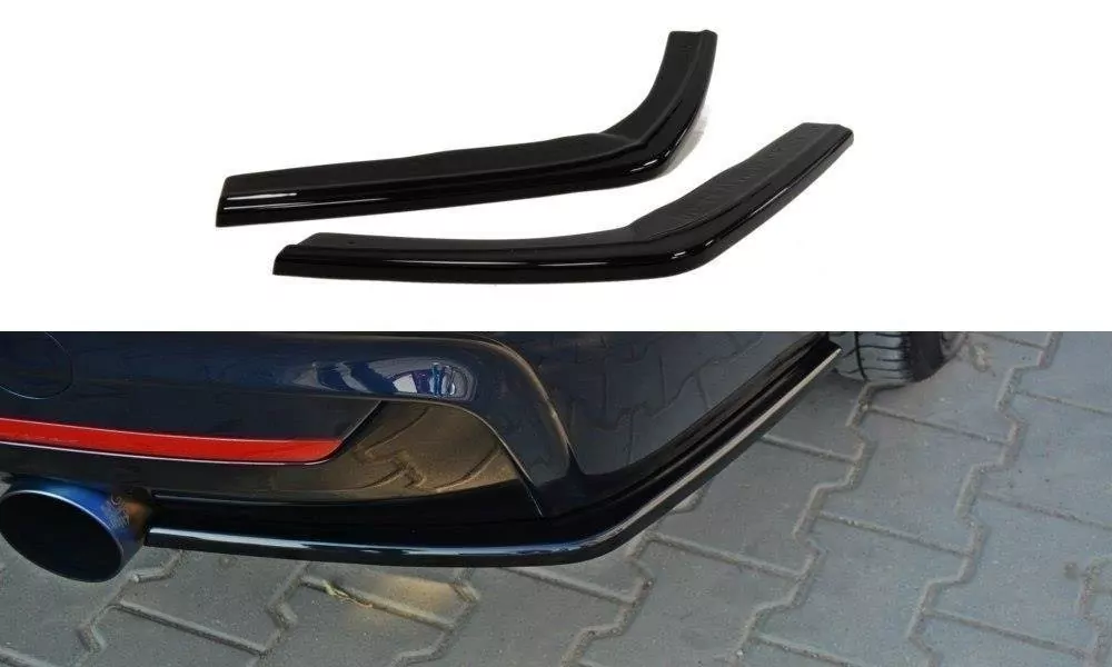 Heck Ansatz Flaps Diffusor Passend Für Diffusor Passend Für BMW 4er F32 M Paket Schwarz Hochglanz Schwarz Hochglanz