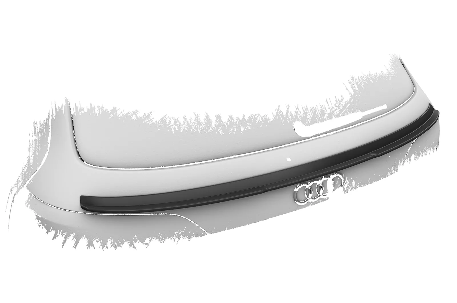 Heckflügel mit ABE für Audi Q5/SQ5 (Typ 8R) HF810 Strukturiert (schwarz matt)