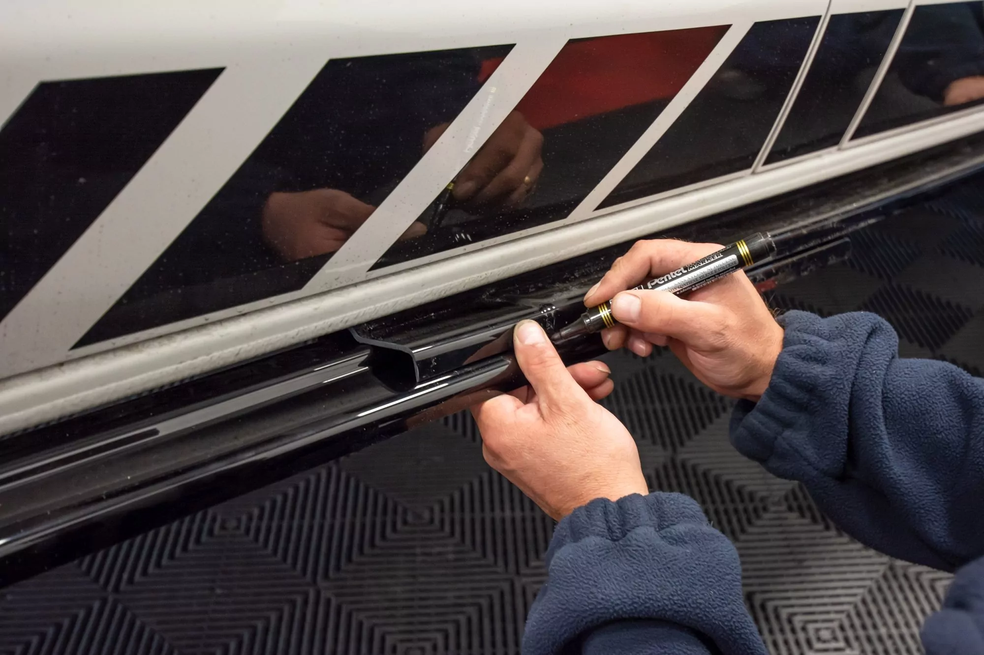 Seitenschweller Ansatz Passend Für Passend Für VW T6 Schwarz Hochglanz Schwarz Hochglanz