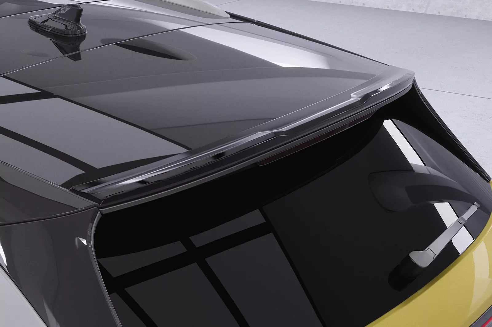 Heckflügel mit ABE für VW ID.4 HF076 Schwarz Strukturiert