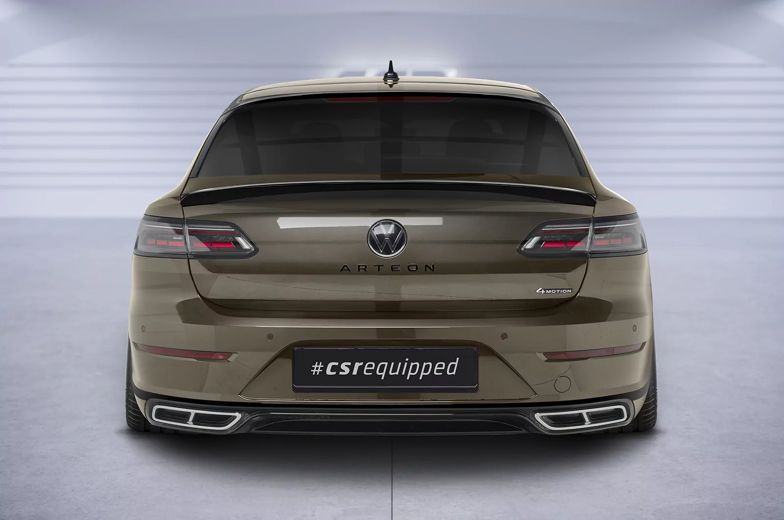 Heckflügel mit ABE für VW Arteon Shooting Brake HF943 Schwarz Strukturiert