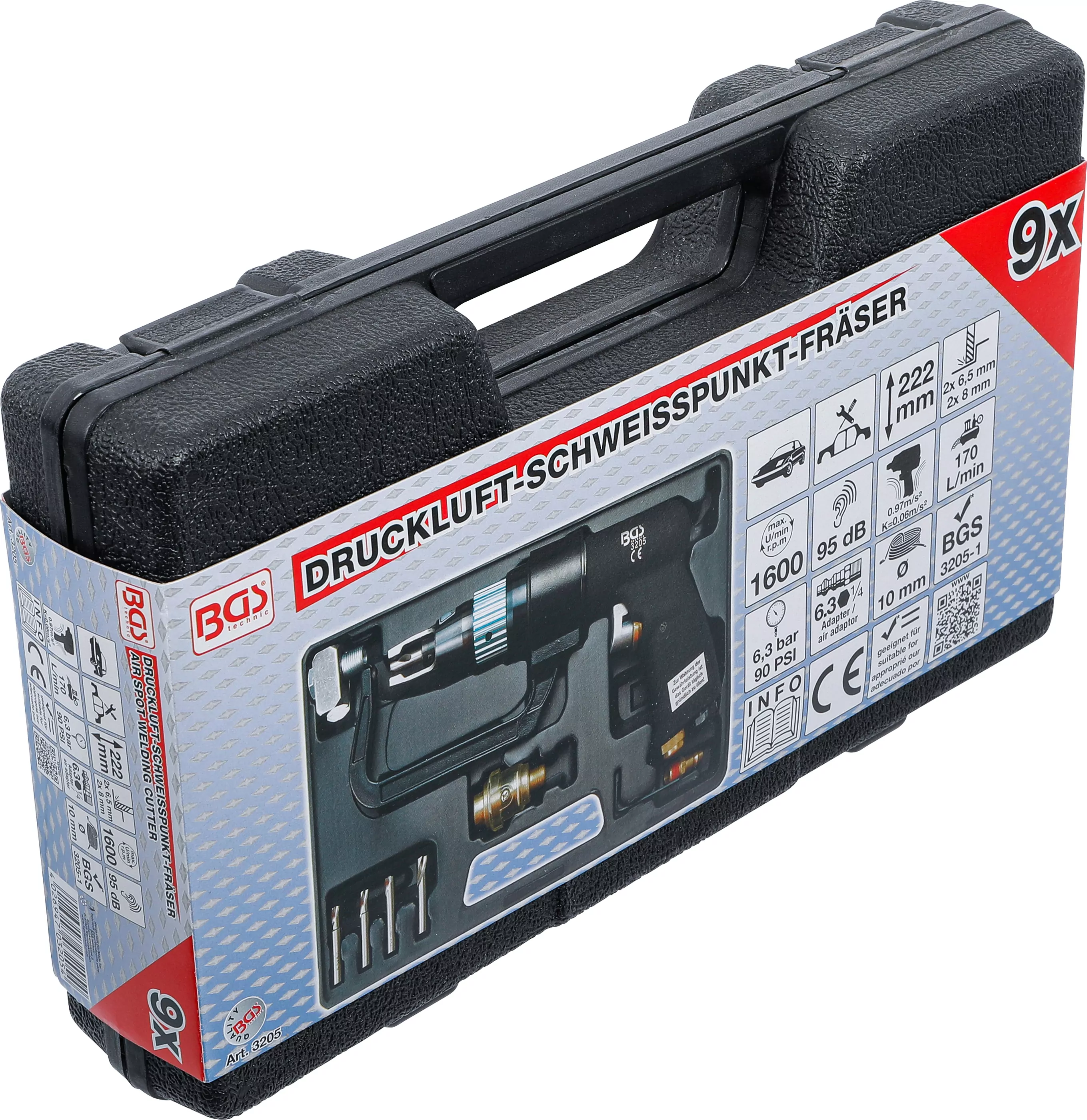 Druckluft-Schweisspunkt-Fräser