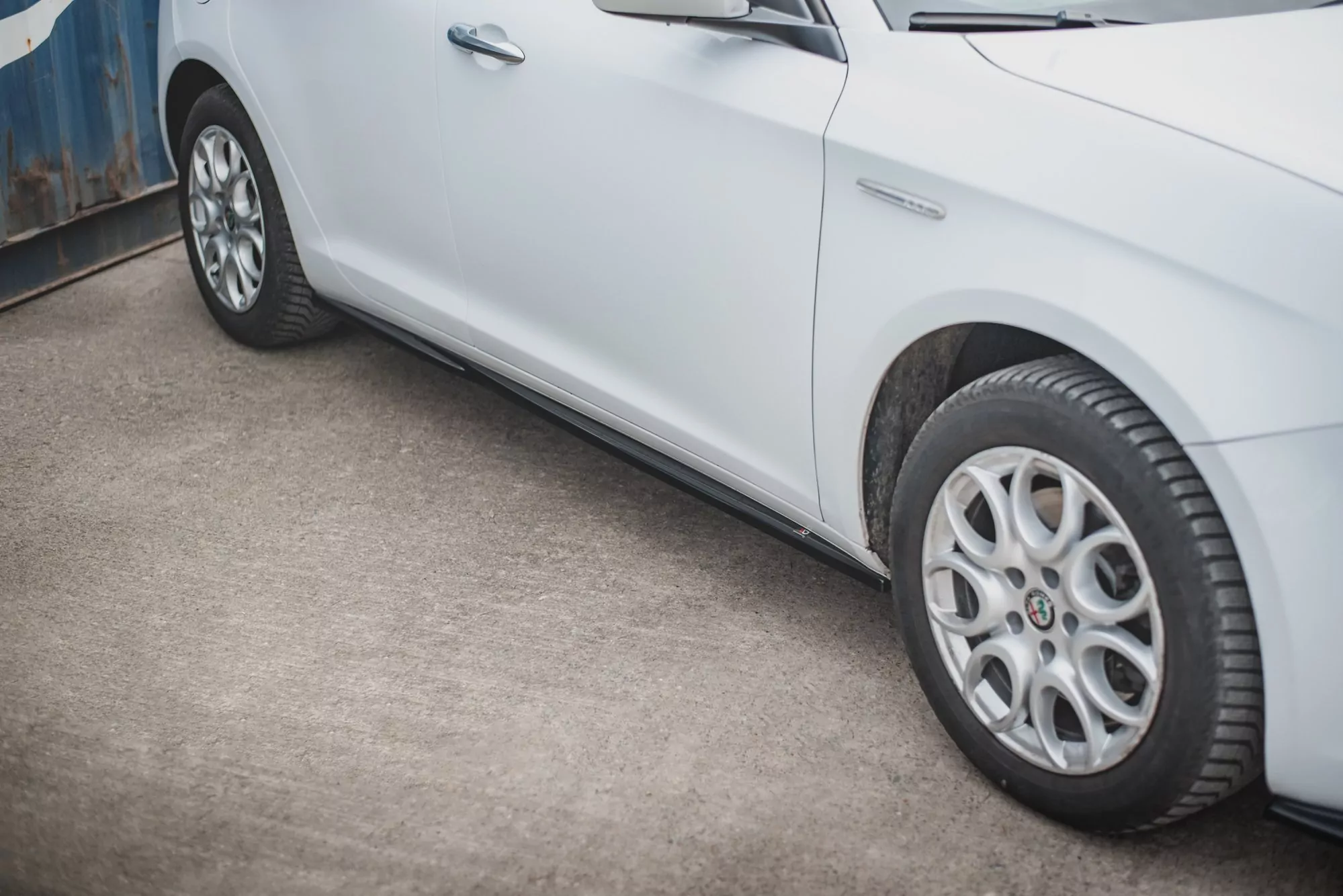 Seitenschweller Ansatz Für V.2 Für Alfa Romeo Giulietta  Schwarz Hochglanz