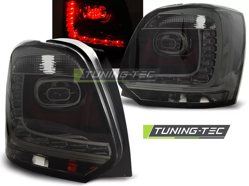 Led Tail Lights Smoke Fits Vw Polo 09-14