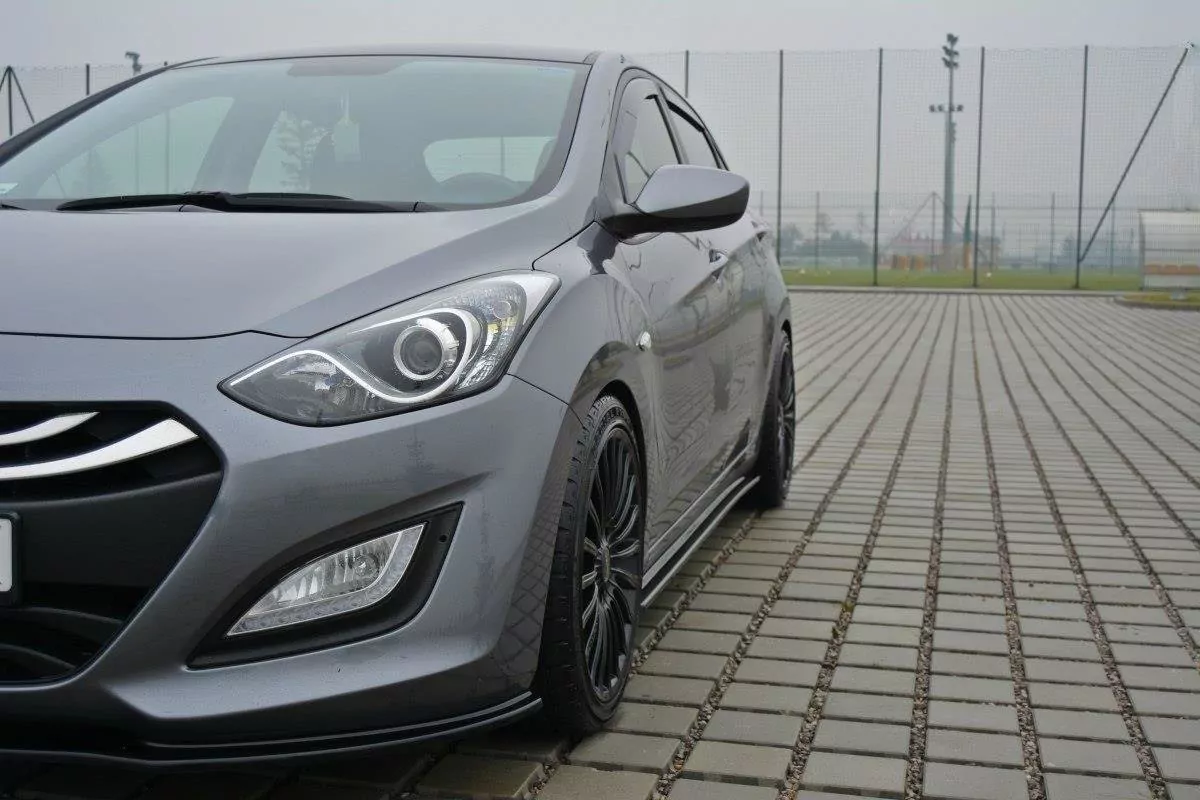 Seitenschweller Ansatz Passend Für Passend Für Hyundai I30 Mk.2 Schwarz Hochglanz Schwarz Hochglanz