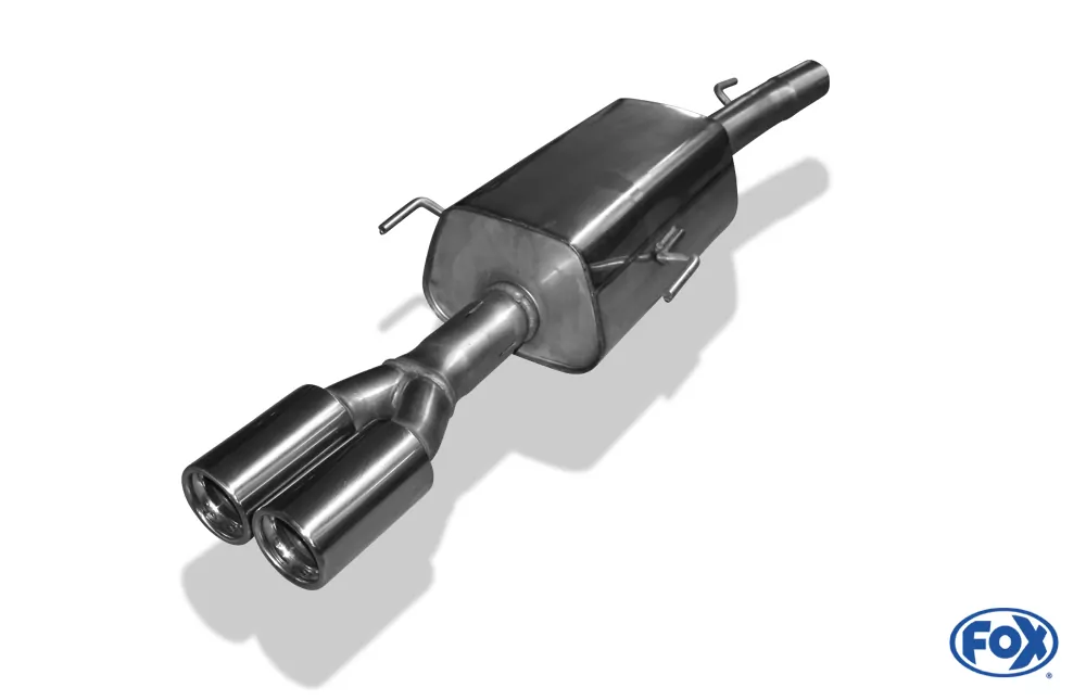 Opel Astra G Coupe/ Cabrio  Endschalldämpfer Ø60mm - 2x76 Typ 13