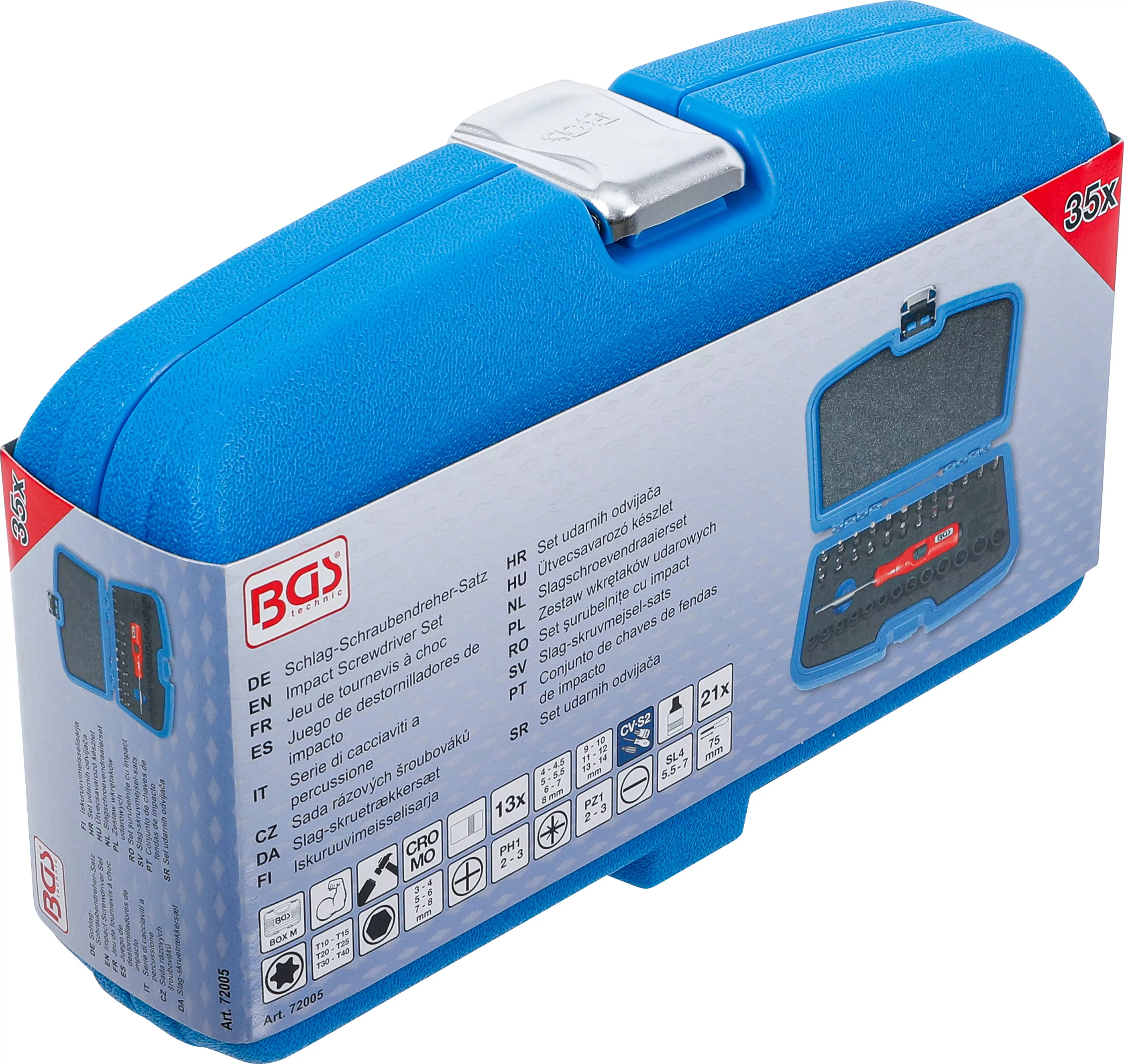 Schlag-Schraubendreher-Satz | Abtrieb Außenvierkant 6,3 mm (1/4") | 36-tlg.