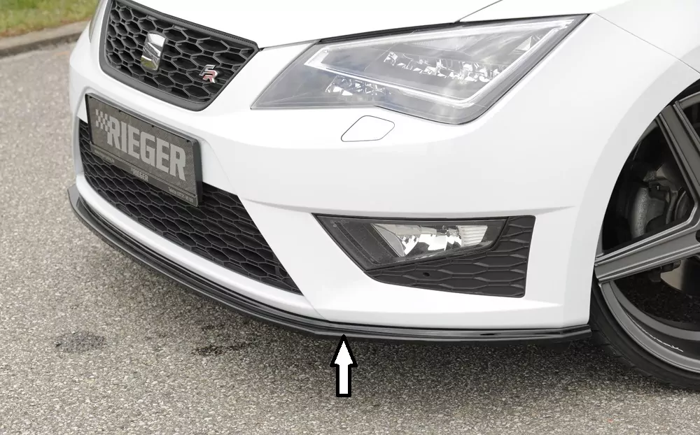 Rieger Spoilerschwert für Seat Leon Cupra (5F) | 3-tür. (SC) 03.14-12.16 (bis Facelift) für orig. FR-/ Cupra-Frontschürze