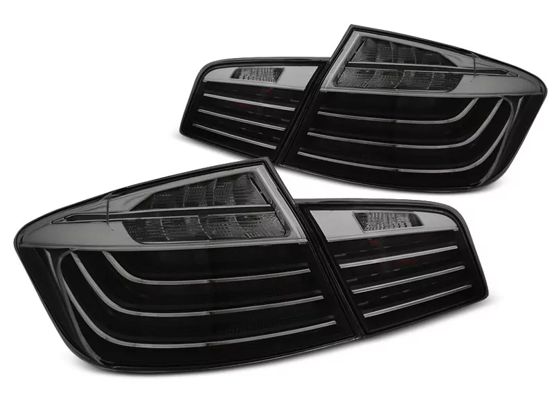 Led Bar Tail Lights Black Smoke Lci Look Fits Bmw F10 10-07.13 