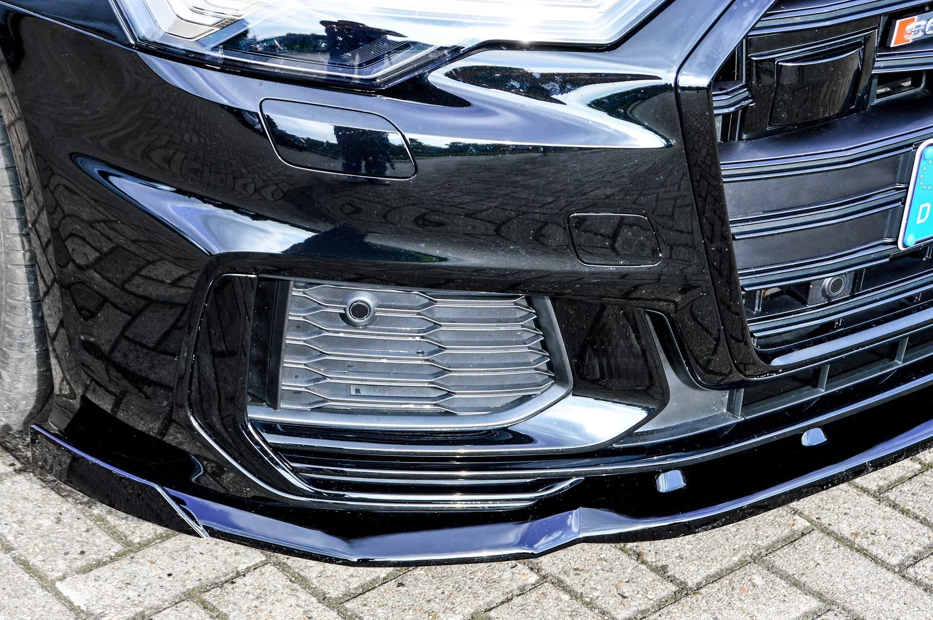 Cup Frontspoilerlippe mit Wing für Audi A6 S-Line + S6 4K C8 ab Bj. 2018-