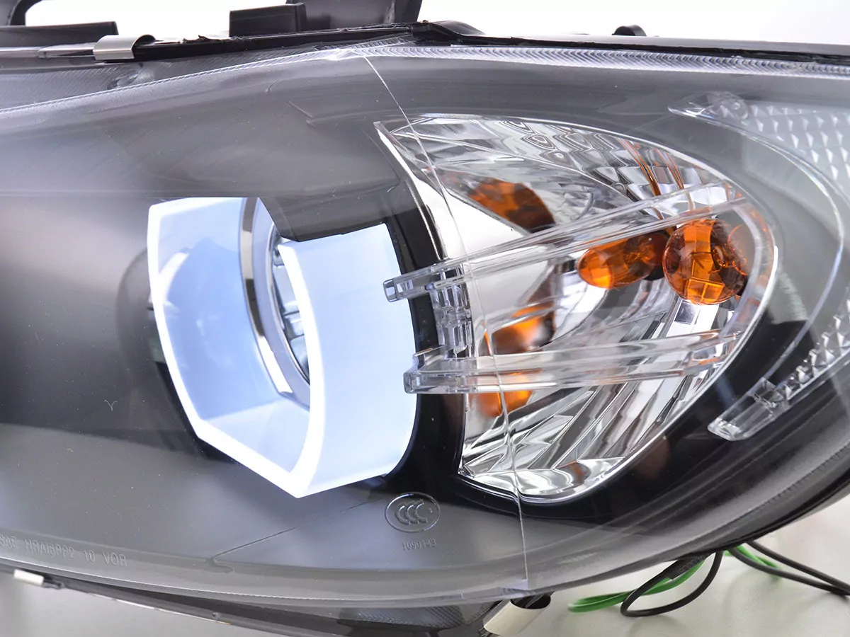 Scheinwerfer Set Daylight LED TFL-Optik BMW 3er E90/E91 Bj. 05-08 schwarz