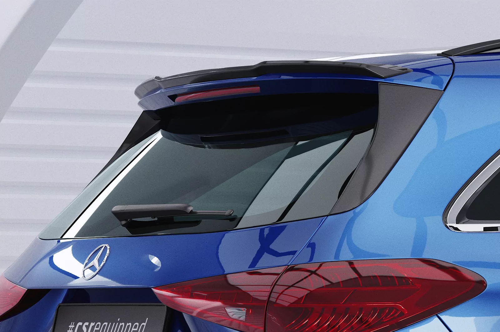 Heckflügel mit ABE für Mercedes Benz C-Klasse S206 T-Modell HF045 Schwarz Strukturiert