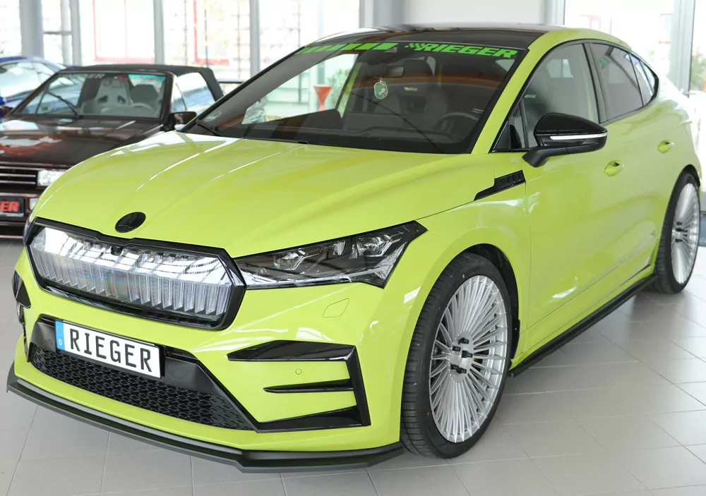 Rieger Spoilerschwert matt schwarz für Skoda Enyaq iV RS (NY) SUV (5AZ) 07.21-